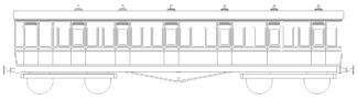 MRD513: MR Clayton Diagram 513 45' Bogie Luggage Composite Carriage Kit