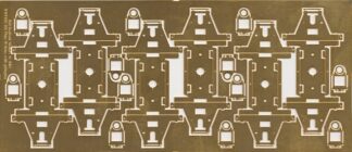 BWF081/4: BR Wagon Sprung Plate W-irons (pack of 12)